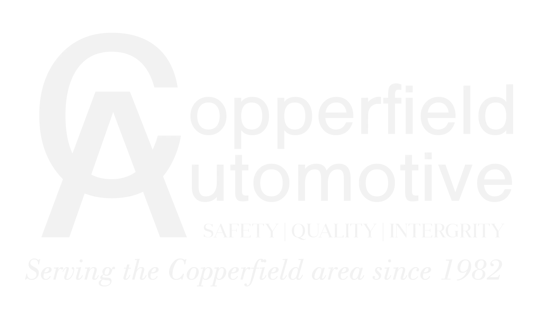 Copperfield Automotive logo, serving since 1982.